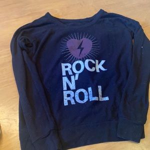 Open back sweatshirt